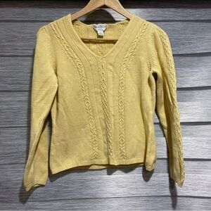 Petite Sophisticate stretch Womens Sweater Vintage Cropped Size S